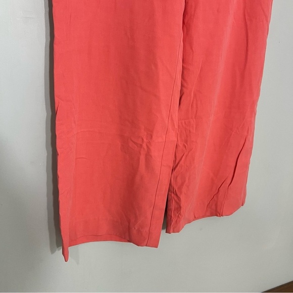 NWT Pendleton Coral Pants Vintage 100% Silk Wide Leg Slacks Relaxed Fit Trousers - Picture 10 of 12